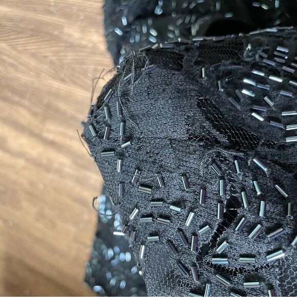 Halston Heritage‎ Beaded Wrap Cocktail Dress Size 2 - Picture 9 of 9